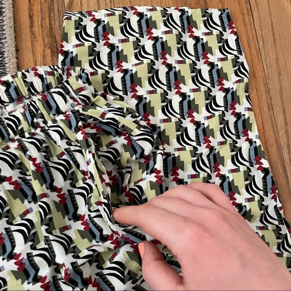 Flax Rayon High Waisted Summer Cropped Pant - Picture 3 of 6